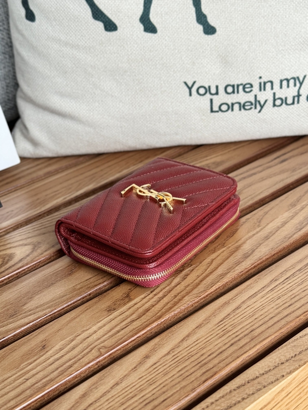 イヴサンローラン財布側面デザイン